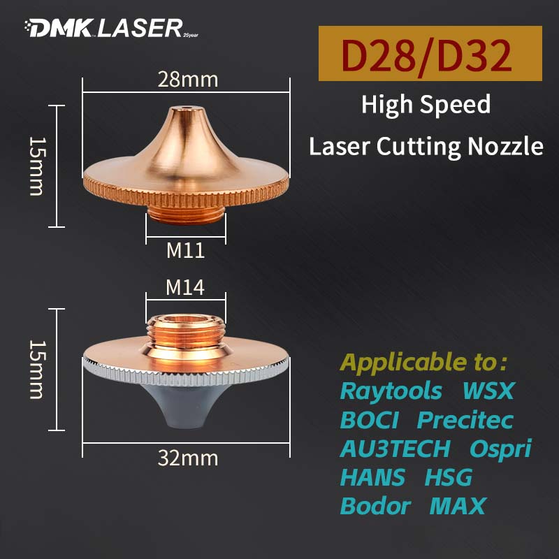 Metal Laser Cutter Head - D28/D32 Yüksek Güçlü Yüksek Hızlı Lazer