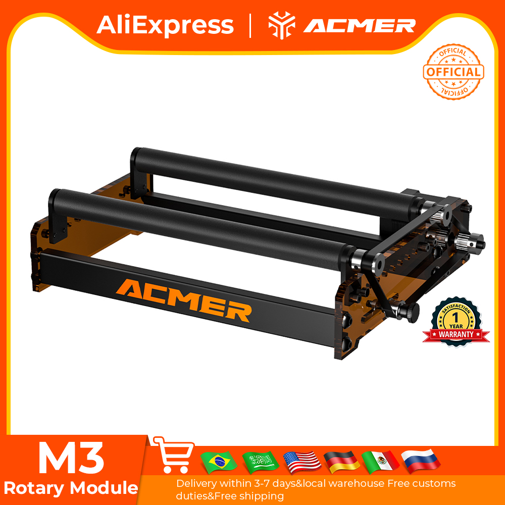 Industrial Laser Cutter - ACMER M3 Lazer Döner Silindir 360°