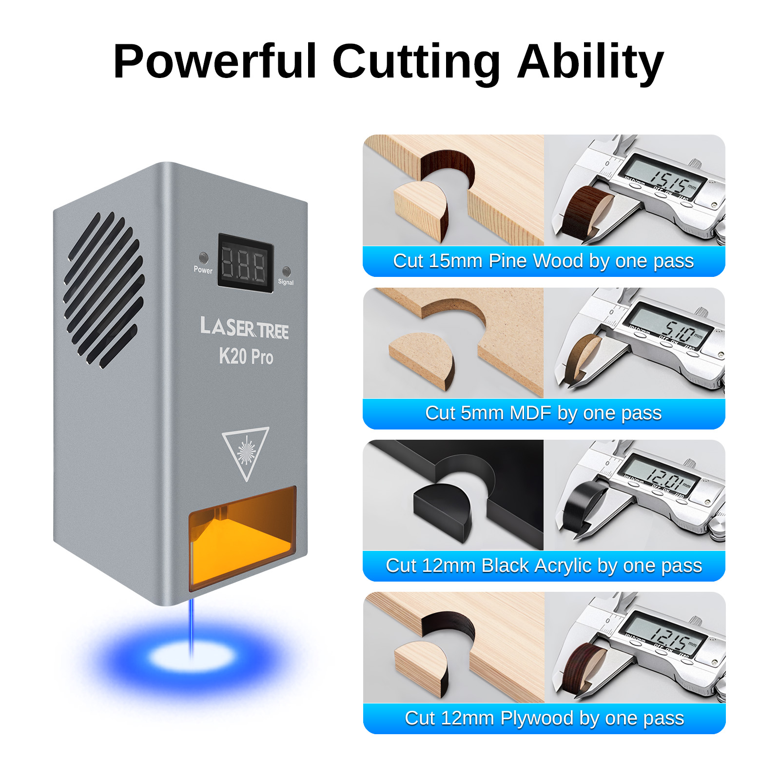 LAZER AĞACI Yüksek Güç 20 W Op - Metal Laser Cutter Head incelemesi ve fiyatı