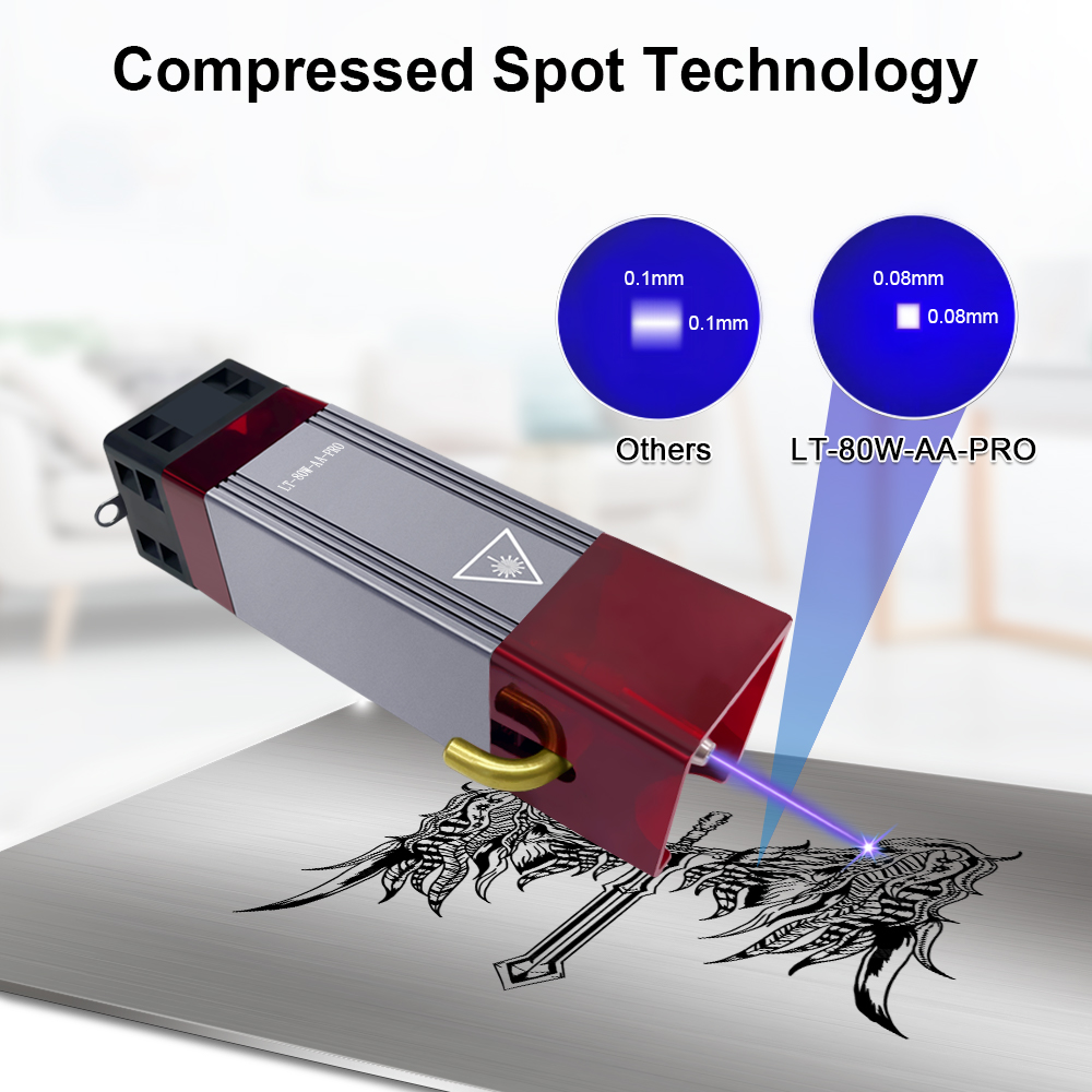 LASER TREE Pro 80W CNC Lazer K - Metal Laser Cutter Head incelemesi ve fiyatı