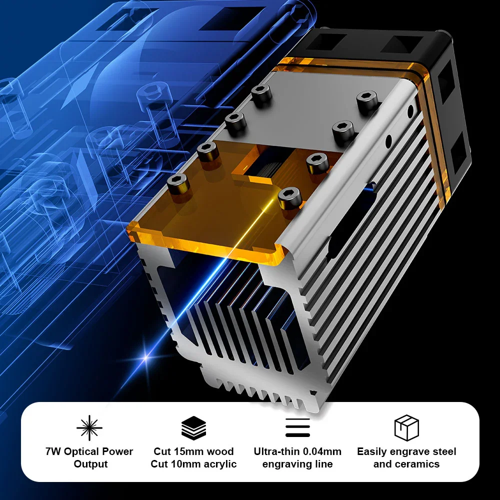 NEJE 7W Diyot Lazer Gravür Kes - Industrial Laser Diode incelemesi ve fiyatı