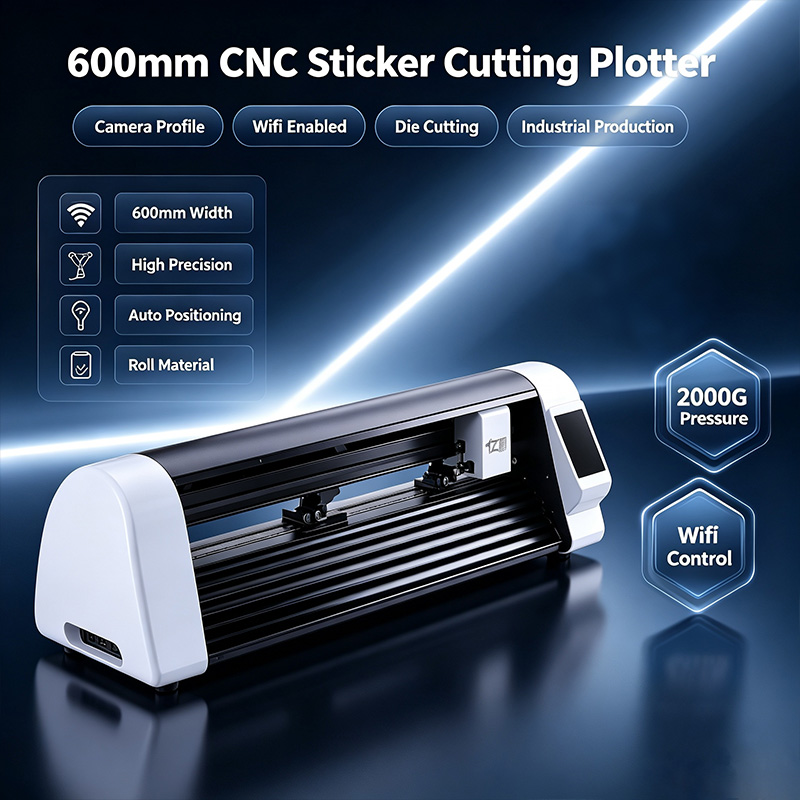 600mm CNC Lazer Etiket Kesim P - Industrial Laser Cutter incelemesi ve fiyatı